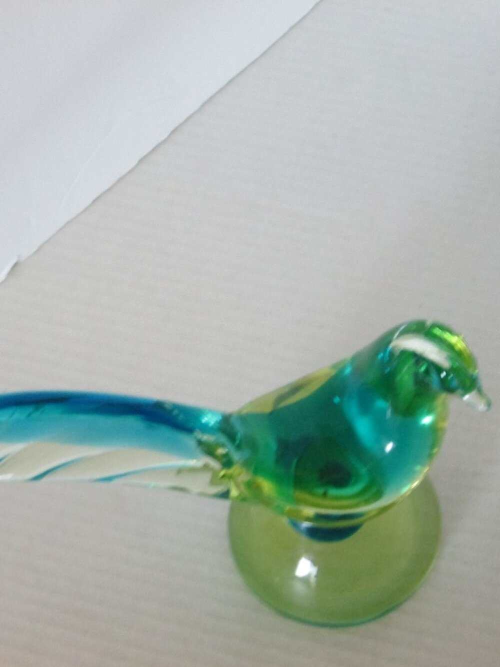 Italian Murano Sommerso Art Pheasant Glass figurine